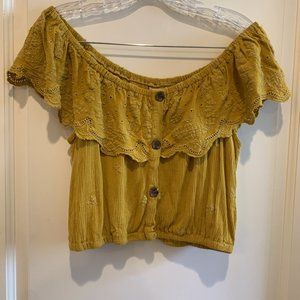 Altar'd State Off-the-shoulder Crop Top